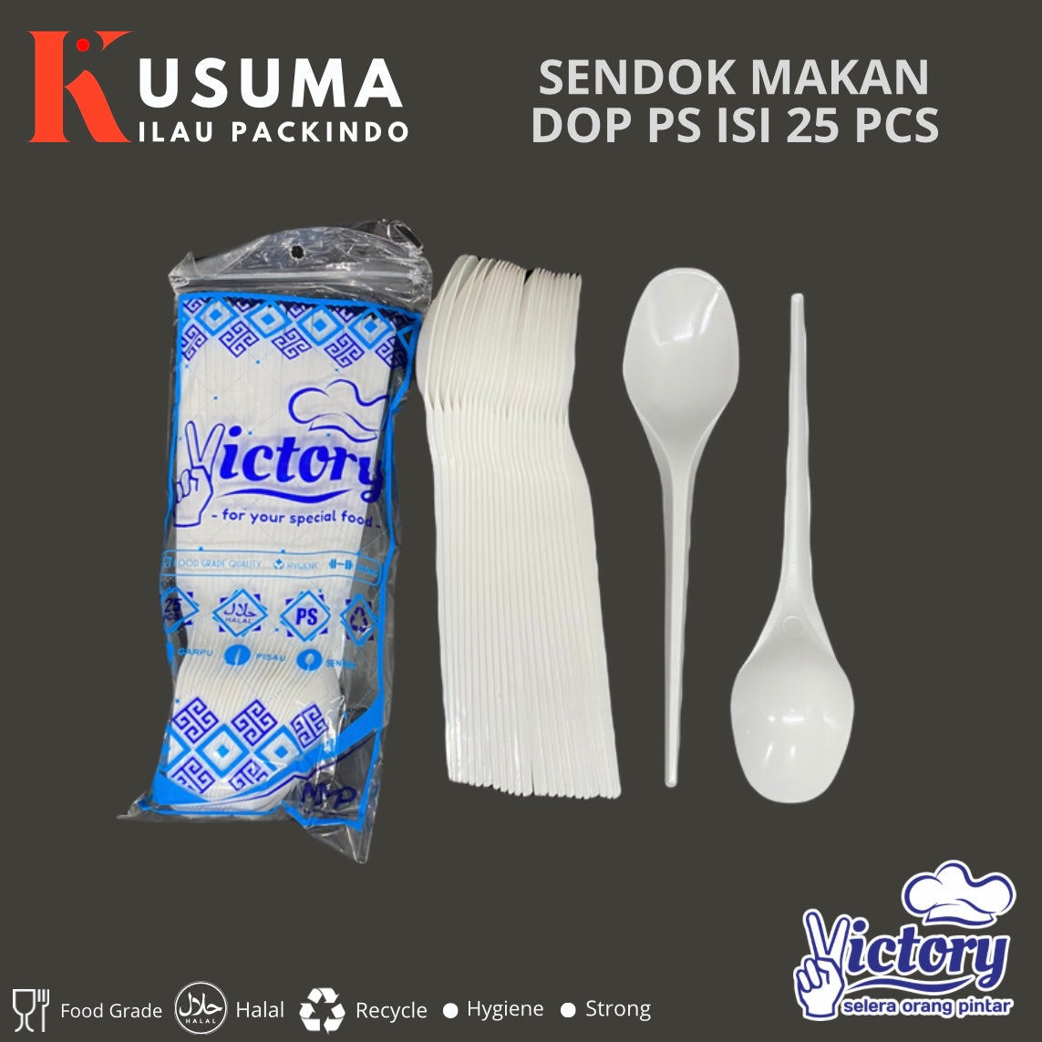 VICTORY SENDOK MAKAN PS DOP 25 PCS